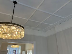 image of restored cornice mouldings at 5 montagu square