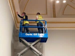 image of plaster ceiling survey of decorative mouldings